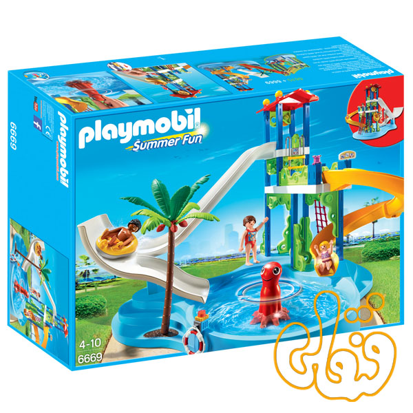 Water Park with Slides 6669 1 پارک آبی و سرسره پلی موبیل Water Park with Slides 6669