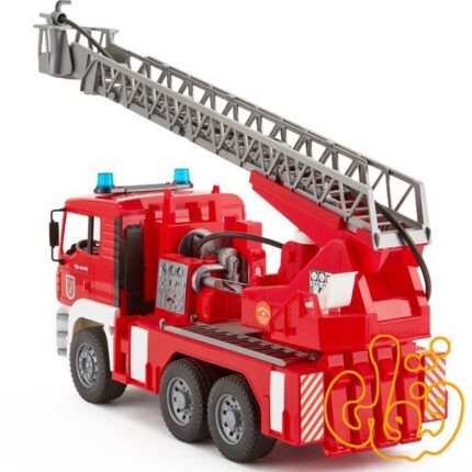 MAN TGA Feuerwehr m.Drehleiter Wasserp, Light & Sound Module 02771