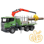 Scania R-Serie Holztransport- LKW, Ladekran,Greifer+3Baumst. 03524