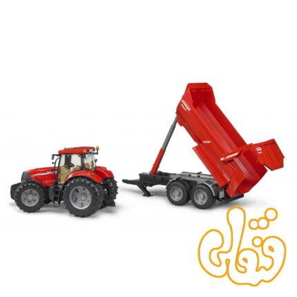 ماشین تراکتور یدک کش Case IH PUMA 230 CVX m.Krampe Tandem-Halfpipe-Anhänger 03099