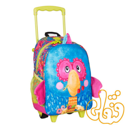 کیف مدرسه چرخدار طوطی 86015