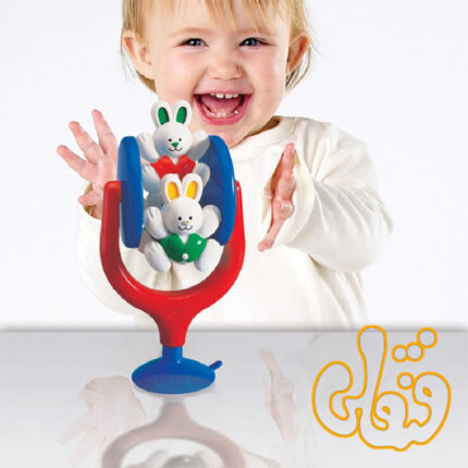 خرگوش چرخشی صندلی غذای کودک Spinning Highchair Activity 89121