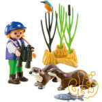 سمور دریایی با جوان کاوشگر پلی موبیل Young Explorer with Otters 5376