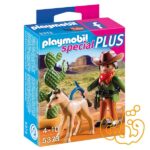کابوی و کره اسب پلی موبیل Cowboy with foal 5373