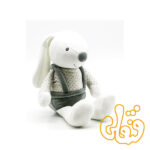 عروسک خرگوش لباسدار پسر 100131A - Image 3