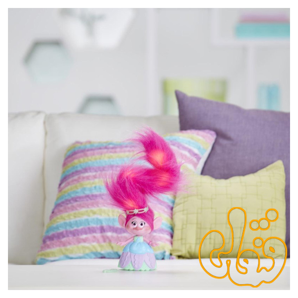 416 (2) عروسک موزیکال ترولز با موهای چراغدار Hair in the Air Poppy 1305