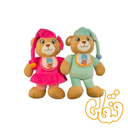 عروسک خرس نوزادی کلاه دار 17610