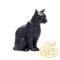 گربه نشسته سیاه Cat Sitting Black 387372