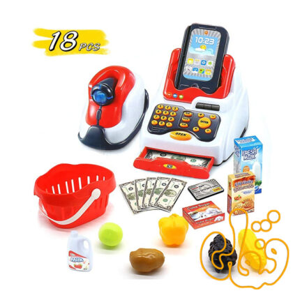 ست صندوق فروشگاهی با سبد خرید Supermarket Cash Register 668-51