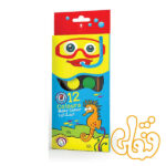 آبرنگ 12 رنگ طرح کمان بزرگ آریا 5009 - Image 2