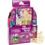 کیف کوله پشتی سه بعدی یونیکورن با دو عدد فیگور موجو فان 3D Fantasy Junior Backpack with 2 Figures 387726