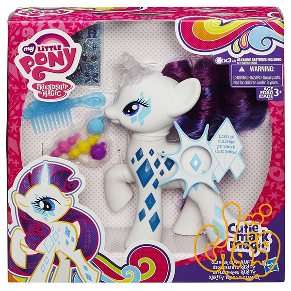 عروسک پونی ریریتی درخشنده Glamor Glow Rarity Pony B0367 عروسک پونی ریریتی درخشنده Glamor Glow Rarity Pony B0367