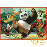 پازل چوبی 2*24 قطعه پاندا کونگ فو کار 150014 - Image 3