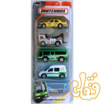 ست 5 عددی ماشینهای ترانزیت مترو Metro Transit Matchbox FMV29