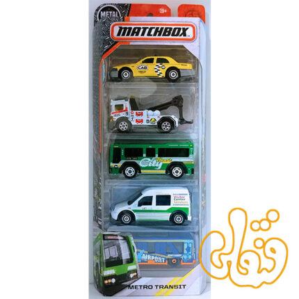 ست 5 عددی ماشینهای ترانزیت مترو Metro Transit Matchbox FMV29