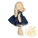 عروسک خرگوش جین پوش دختر یانیک 100238B - Image 2