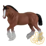 فیگور اسب کلایسدل قهوه ای موجو Brown Clydesdale Horse 381084