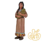 فیگور مادر بومی آمریکا با نوزاد موجو Native American Mother with Baby 386502 - Image 2