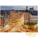 پازل 1000 قطعه رونزبرگر نقاشی خیابان گرند مادرید Painting of Madrid, Grand Street 12000609 - Image 2