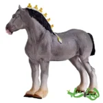 فیگور اسب شایر خاکستری خالدار موجو Shire Horse Dapple Grey 381068 - Image 4