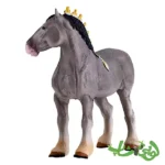 فیگور اسب شایر خاکستری خالدار موجو Shire Horse Dapple Grey 381068 - Image 5