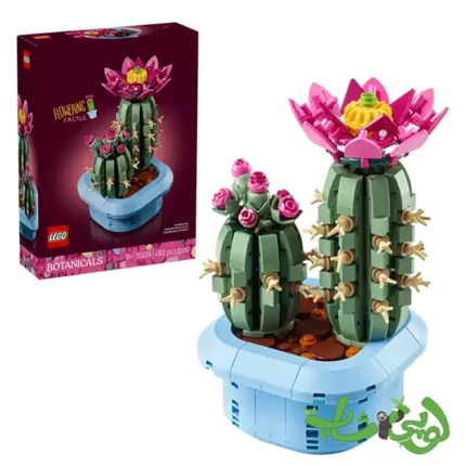 ساختنی لگو گیاه شناسی کاکتوس گلدار Flowering Cactus 11509