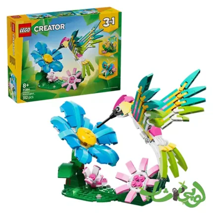 ساختنی لگو کریتور مرغ مگس‌خوار رنگارنگ Colorful Hummingbird 31384