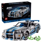 ساختنی لگو تکنیک سریع و خشن ماشین نیسان اسکای‌لاین جی‌تی‌آر 2 Fast 2 Furious Nissan Skyline GT-R (R34) 42210